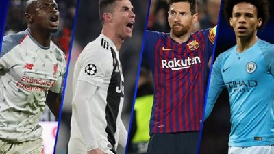 ماني ورونالدو وميسي يتنافسون على الأفضل بدوري أبطال أوروبا 