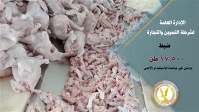ضبط 17 ألف طن دواجن غير صالحة للاستخدام
