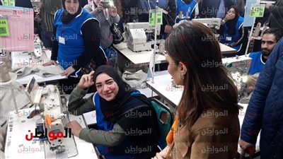 فيديو| عاملات مصنع اللوتس تستقبلن وزيرة الاستثمار بالزغاريد