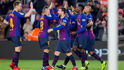 فيديو|بثنائية ميسي برشلونة يتقدم على ريال بيتيس في الشوط الأول