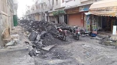 صور| «تكسير الشوارع»  كابوس يؤرق أهالي مدينة طنطا