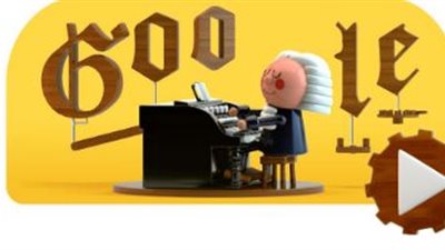 جوجل يحتفل بذكرى Johann Sebastian Bach 