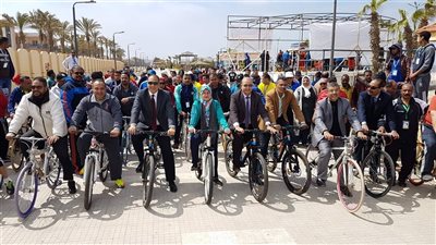 صور| ختام بطولة الجمهورية الأولى للجري والدراجات ببورسعيد