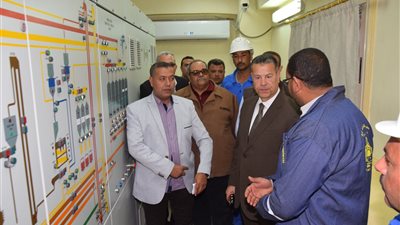 محافظ بني سويف يتابع استعدادات موسم توريد القمح 2019