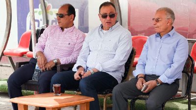 الخطيب يؤازر لاعبي الأهلي قبل القمة 117