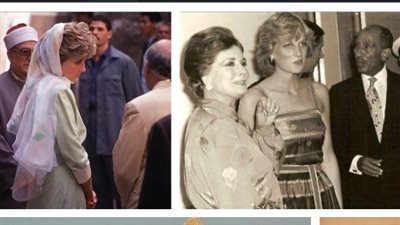 صور| الأميرة ديانا في زيارة للأهرامات 