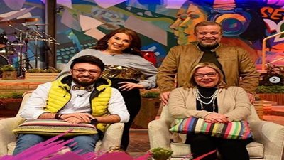 صور| مها أبو عوف وأحمد يونس في أنا وبنتي.. الليلة