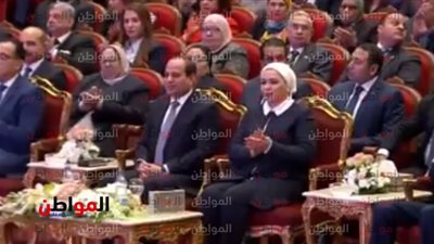 الرئيس السيسي في احتفالية تكريم المرأة المصرية 2019 : متشكرين 