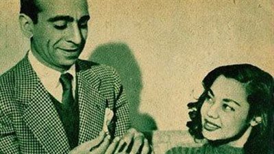حكاية صورة| خطوبة ماجدة الصباحي و سعيد أبو بكر 