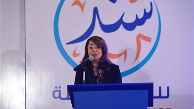 صور| وزيرة التضامن تفتتح المؤتمر االعربى الأول للرعاية «سند»