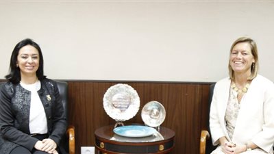 مايا مرسي أمام السفيرة الهولندية: التعديلات الدستورية تدافع عن المرأة