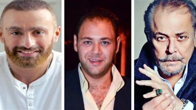 صورة| نصائح محمود عبد العزيز وأحمد السقا للفنان محمد علي رزق