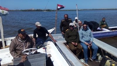 شرطة المسطحات كفر الشيخ تضبط  55 قضية تعدي داخل بحيرة البرلس