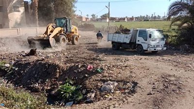 محلية مركز ببا: رفع 13 طن من القمامة بقرية زاوية الناوية 
