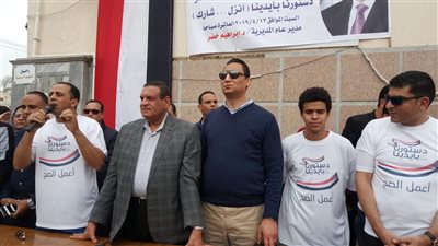محافظ البحيرة يشهد ماراثون الدراجات تحت شعار «دستورنا بأيدينا»