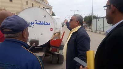 جهود مكثفة لإصلاح كسر ماسورة المياه الرئيسية بزهور وضواحي بورسعيد