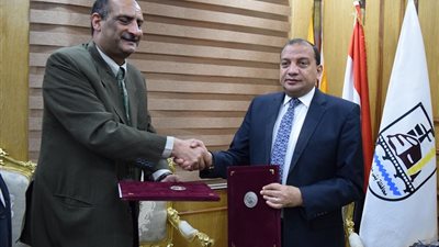 بروتوكول تعاون بين جامعة بني سويف والإتحاد الرياضي للمكفوفين