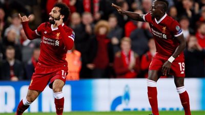 ماني يضرب الأول من صناعة صلاح في مباراة ليفربول وبورتو 