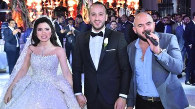 صور| إبنة مستشارة محكمة الجيزة يحيي حفل زفافها العسيلي 