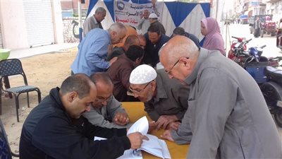 توافد المئات من المواطنين بالغربية على لجان الاستفتاء 