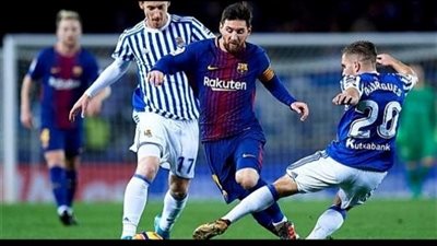 التعادل السلبي يحسم نتيجة الشوط الأول من مباراة برشلونة ضد ريال سوسيداد