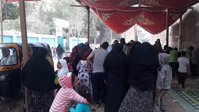 صور| إقبال كثيف أمام اللجان للاستفتاء على التعديلات الدستورية 2019 بالجيزة