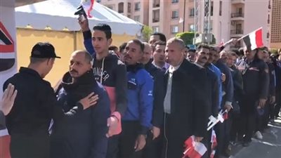 إقبال كثيف أمام لجان الزاوية الحمراء للاستفتاء على التعديلات الدستورية 2019