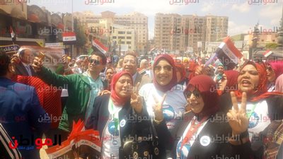 مسيرة حاشدة لـ «نادى دمنهور الرياضى» لدعم التعديلات الدستورية