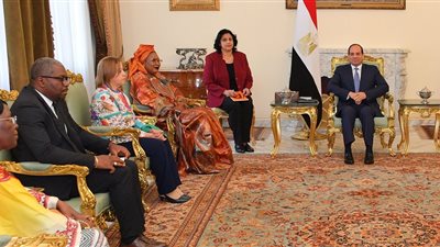 السيسي يؤكد على تعزيز مبادئ حقوق الإنسان.. ويلتقي «سوياتا مايجا» 