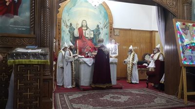مراسم عيد القيامة المجيد بكنيسة ‏الشهيد كيرياكوس وامه بساحل طهطا‏