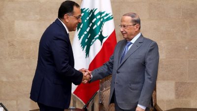 «مصطفى مدبولي» يبدأ جلسة مباحثات مع الرئيس اللبناني