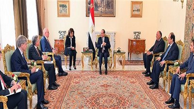خلال لقاءه بـ السيسي| برلماني ألماني يشيد بتجربة مصر في الإصلاح 