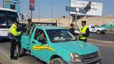 تحرير 957  مخالفة مرورية وفحص 31 شخصا فى حملة مكبرة بالمنوفية