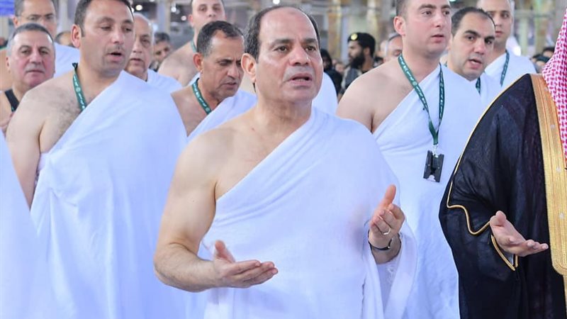 الرئيس السيسي أثناء