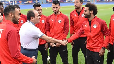 وصايا السيسي  للمنتخب الوطني لكرة القدم  قبل  إنطلاق كأس الأمم الإفريقية 