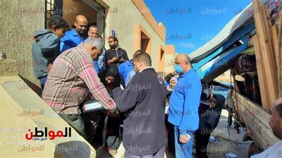تسكين قاطنى مناطق الخطورة الداهمة للمستحقين بمنطقة بديل العشوائيات برأس غارب