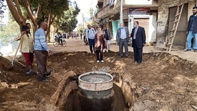 سكرتير مساعد أسيوط يتفقد نفق الشيخ داوود ومشروع الصرف الصحي بالقوصية  