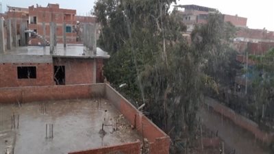 سقوط أمطار غزيرة علي مدن محافظة الغربية