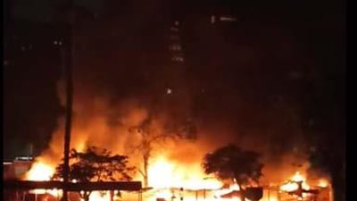 الحماية المدنية تسيطر على حريق هائل بنادي نقابة المهندسين في الزمالك