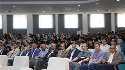 لقاء تهنئة بين أساتذة وطلاب  الجامعة المصرية للثقافة الإسلامية بكازاخستان 