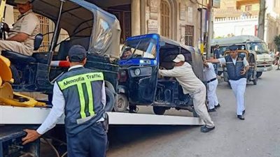 للقضاء على التوكتوك.. حملة مكبرة بالمنوفية 