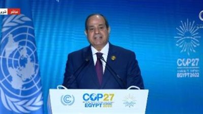 الرئيس السيسي: الدول الأفريقية ستتحمل مسؤوليتها في مكافحة التغيرات المناخية لقدرتها على التمويل