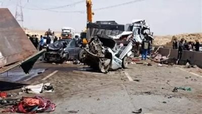 أصابة 4 أشخاص من بينهم طفلان في حادث تصادم ببني سويف