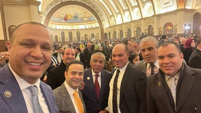 وفد تنسيقة شباب الأحزاب أول الحاضرين لقداس عيد الميلاد المجيد