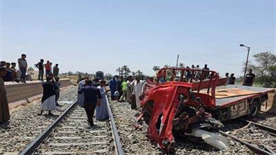 مصرع شخص نتيجة اصطدام القطار به أثناء عبوره السكة الحديد بالعياط