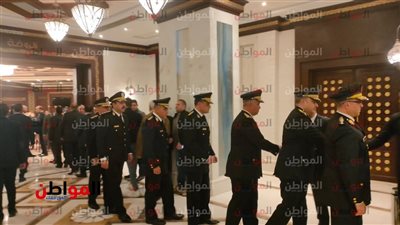 صور.. عدد من القيادات الأمنية يحضرون عزاء اللواء منصور العيسوى