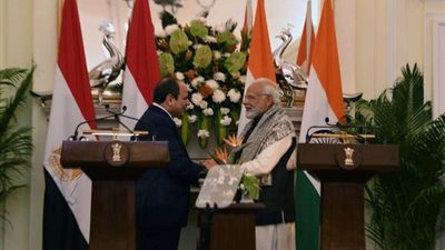 الرئيس السيسي يؤكد ضرورة عقد لجنة مشتركة لبحث التعاون بين مصر والهند 