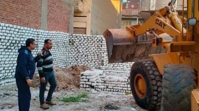 حملات إزالة للبناء العشوائي بـ الشرقية على الأراضي الزراعية 