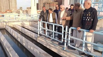 رئيس مياه الشرب والصرف الصحي بـ البحيرة يجري جولات مفاجأة لمحطات وفروع الشركة