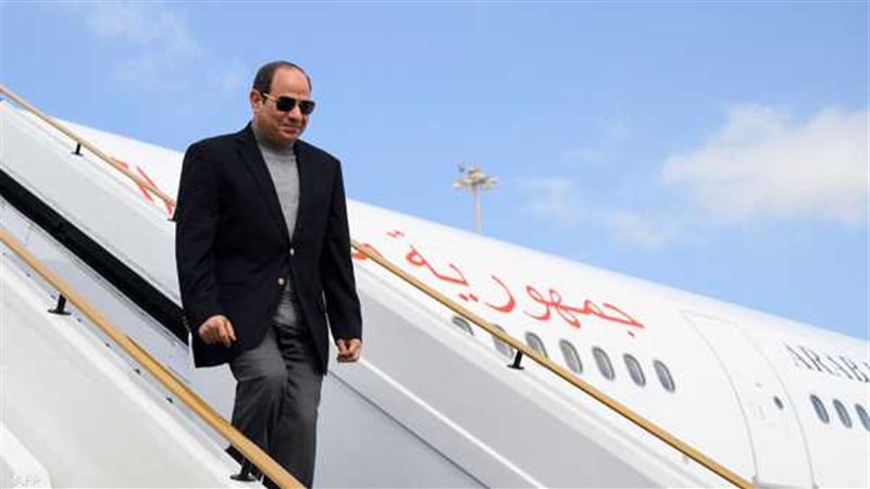 عودة الىئيس السيسي